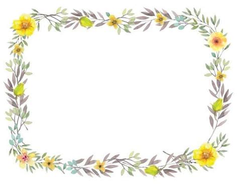All paper borders clip art are png format and transparent background. Free Printable Flower Border