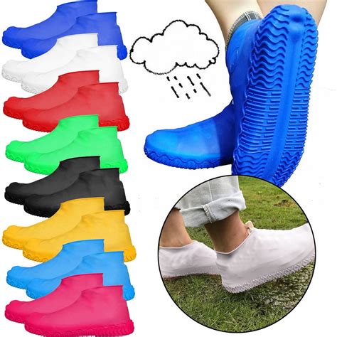 Waterproof Shoe Covers Silicone Overshoes Rain Shoe Case Waterproof