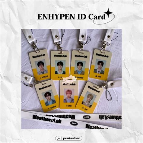 Jual Enhypen Id Card Lanyard Indonesiashopee Indonesia