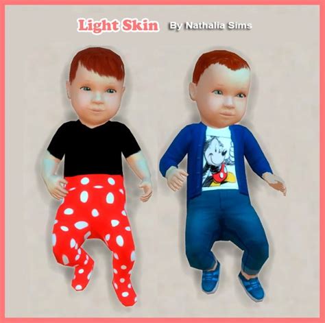 Skins Of Baby Set 4 At Nathalia Sims Sims 4 Updates Sims Baby Sims