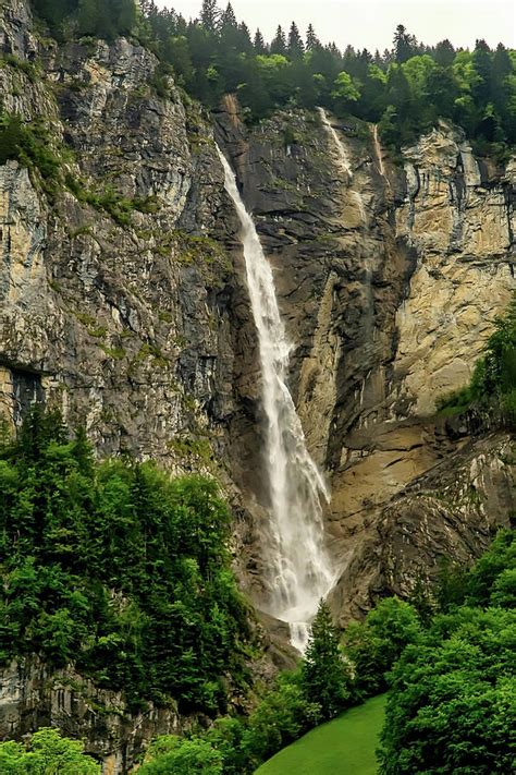 Waterfall Lauterbrunnen Valley Switzerland Photograph By Robert
