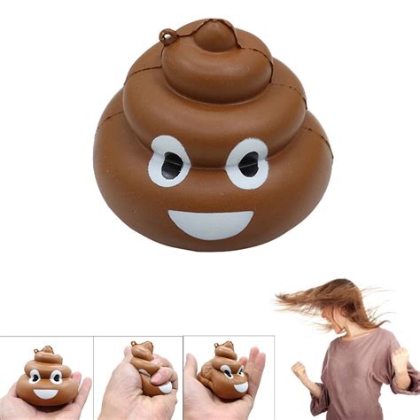 Fun Crazy Poo Cute Squishy Toys Stress Reliever Slow Rising Shit Gag