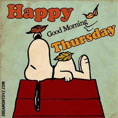 Snoopy Good Morning Thursday Quote Pictures Photos And Images For