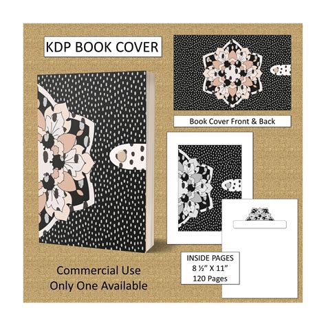 Beautiful Dot Pattern Book Cover Design Premade Kdp Book Cover Kindle
