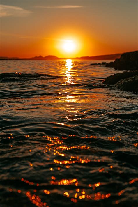 Sunset Sea Horizon Free Photo On Pixabay Pixabay