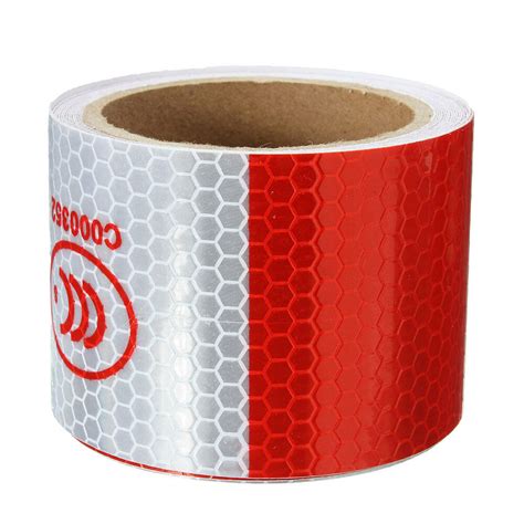 New 3m Red White Reflective Tape Night Safety Warning Conspicuity