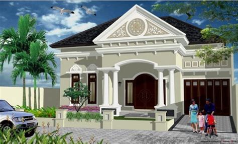 Desain rumah minimalis berbentuk kubus flat top. Desain Rumah Klasik 1 Lantai yang Indah |Dirumahku.com