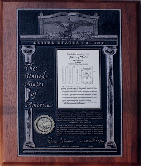 Jimmy Hotz Inventor Midi Musical Translator United States Patent