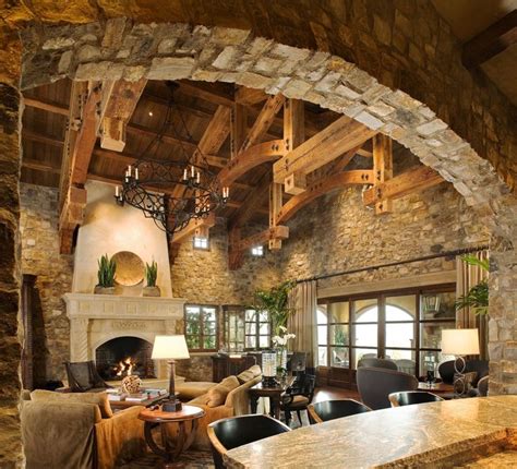 I Love The Brick And Stone In 2019 House Cabin Homes Log