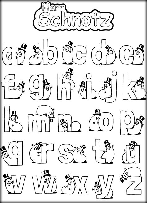 Alphabet Abc Letters Coloring Page Coloring Pages