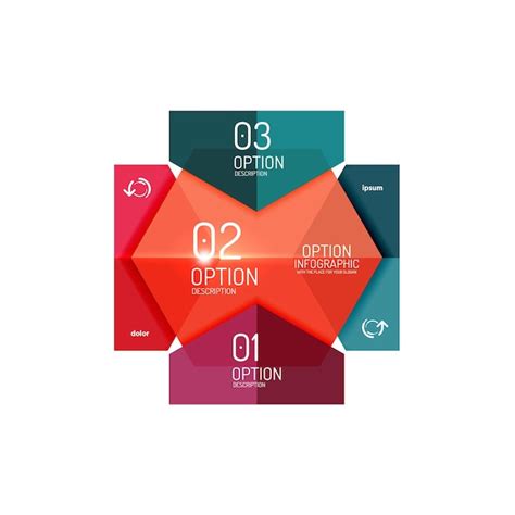 Premium Vector Paper Geometric Abstract Infographic Layouts