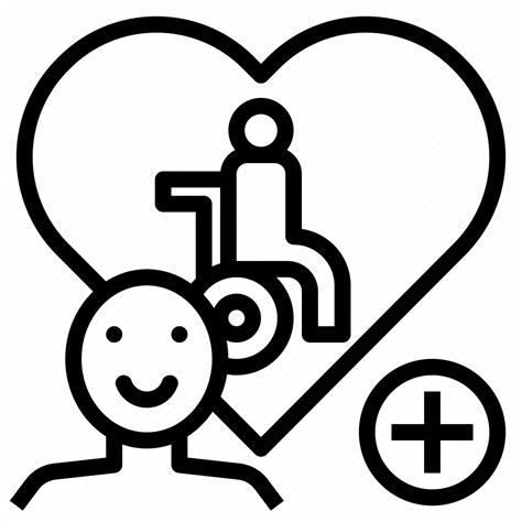 Caregiver Carer Caretaker Disable Handicapped Icon Download On
