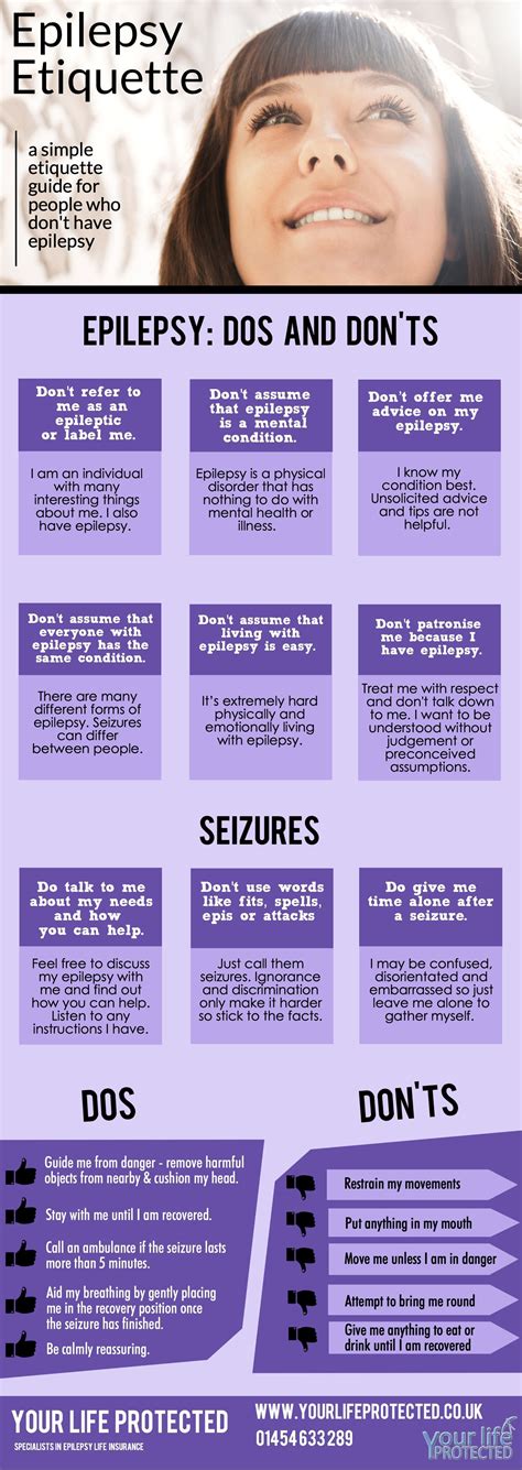 Epilepsy Etiquette Guide Epilepsy Infographic Ylp Epilepsy