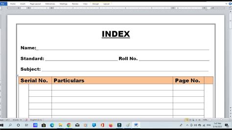 How To Make Notebook Index Project Index Copy Index Book Index