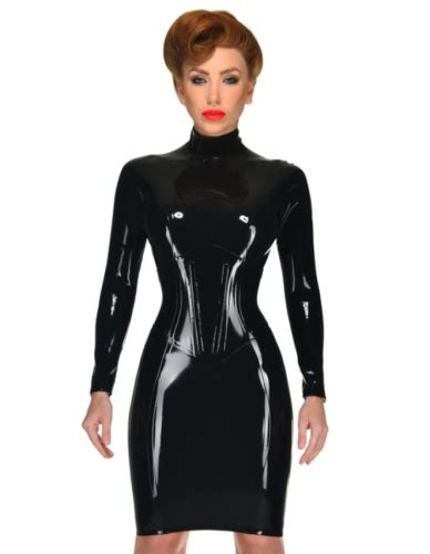 latex rubber gummi catsuit sexy corest dress leotard sweet fitted customize 4mm ebay