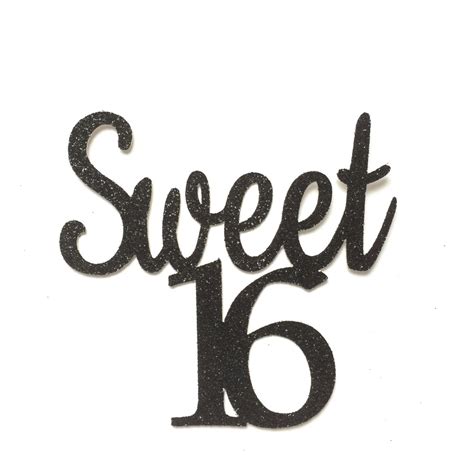 Free 58 Sweet Sixteen Cake Topper Svg Svg Png Eps Dxf File