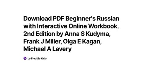 Download Pdf Beginners Russian With Interactive Online Workbook 2nd