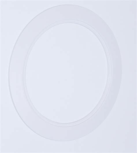 Plastic White Light Trim Ring Recessed Can 6 Inch Oversized Lighting
