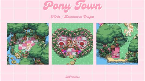Pink Lovecore Build And Style Inspo Pony Town Youtube