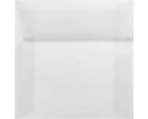 Clear Translucent 5 X 5 Envelopes Square 5 X 5
