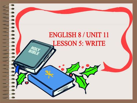 Ppt English Unit Lesson Write Powerpoint Presentation Free