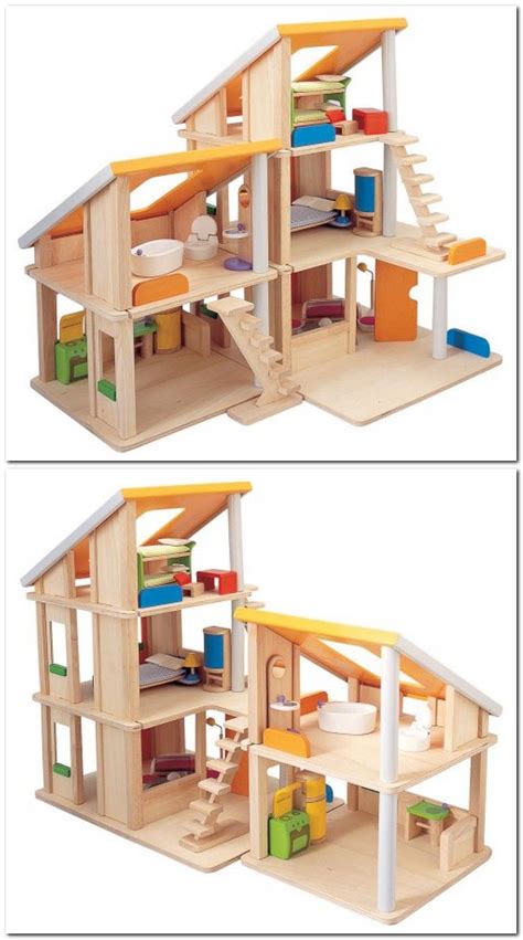 Needs a little tlc pirex windows need to be replaced solid wood construction by rainbow play systems. Plan Toy Chalet Doll House with Furniture. #idea | Doll ...