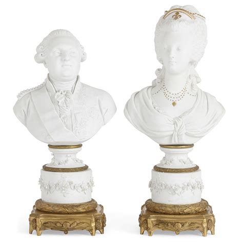 Pair Of Porcelain Busts Of Louis Xvi And Marie Antoinette Mayfair Gallery
