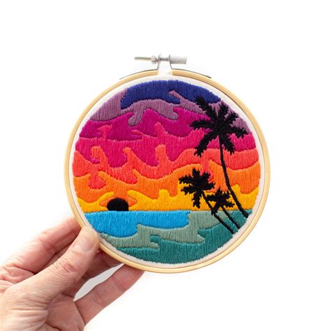 15 Ocean And Beach Embroidery Designs To Stitch Swoodson Says