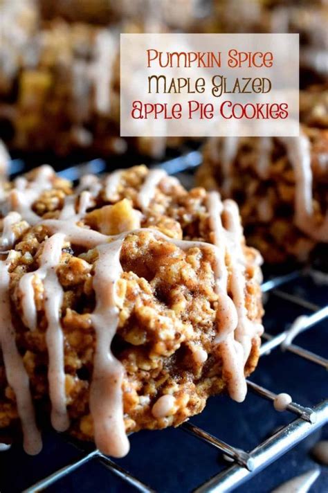 The pie is so easy to make, with a foolproof. Pumpkin Spice Maple Glazed Apple Pie Cookies - Lord Byron ...
