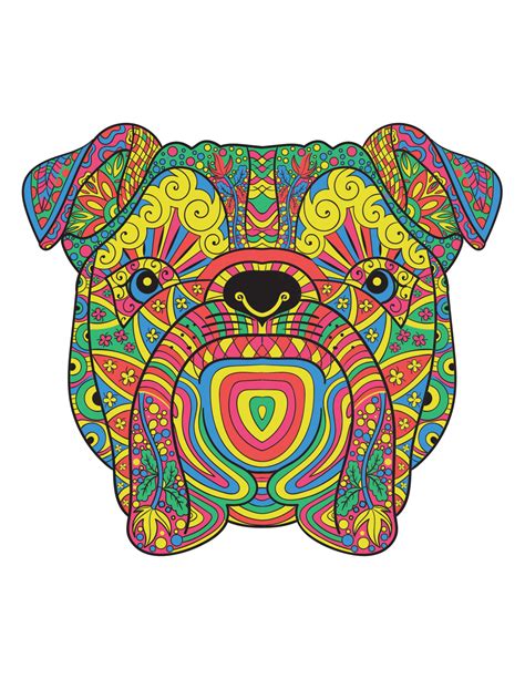 Adult Coloring Books Animals Geometric Shapes With