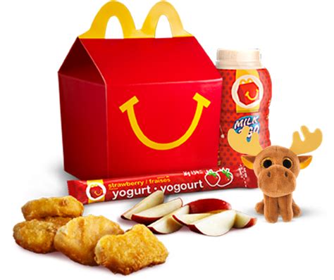 Canadian families can now get a book or toy in every McDonald's Happy png image