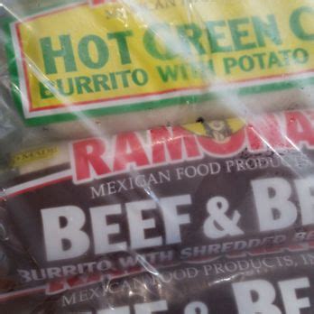 We offer a prepackaged line of frozen items that includes burritos, chile rellenos, tamales and enchiladas, as well as a full menu of choices served fresh at our southern california retail. Ramona's Mexican Food Products - 162 Photos & 268 Reviews ...