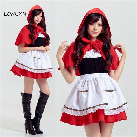 new arrival little red riding hood sexy clothing halloween stage costumes little red riding hood