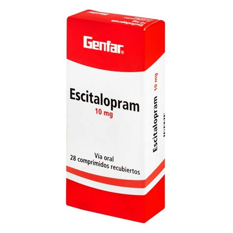 Escitalopram 10 Mg 28 Tabletas W A