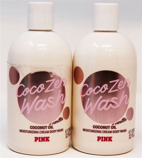 X3 Victorias Secret Pink Coco Zen Body Wash Cream Gel Bath Coconut Oil