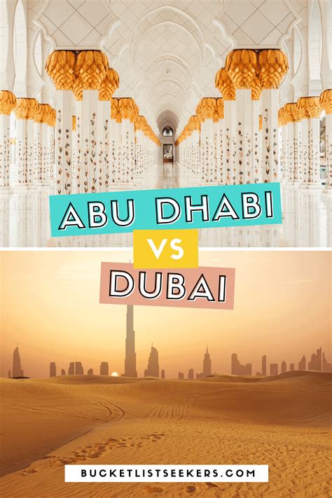 Abu Dhabi Vs Dubai Which City Is Better To Visit Or Live In Uae