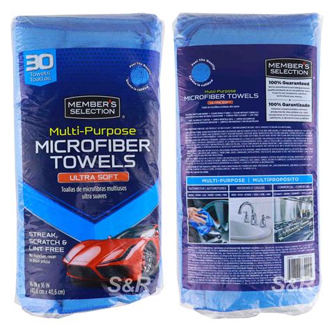 member s selection multi purpose microfiber towels ultra soft 30pcs