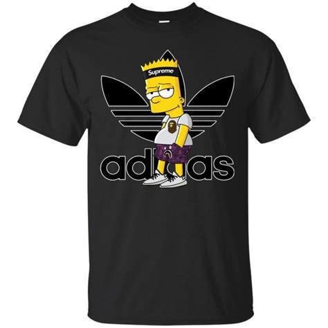 Supreme Bart Simpson With Adidas Yeezy Classic T Shirt