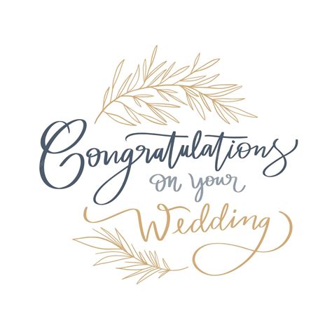Free Vector Flat Design Wedding Congratulations Lettering