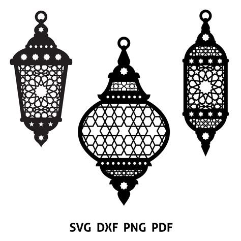 Ramadan Lantern Arabic Lamp Svg Dxf Png Inspire Uplift