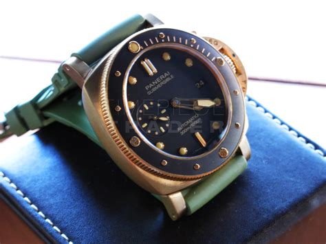 Panerai Submersible Bronzo 47mm Pam968 300m Bronze Timepiece Trader