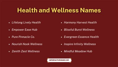499 Health And Wellness Business Names Ideas You Must Check