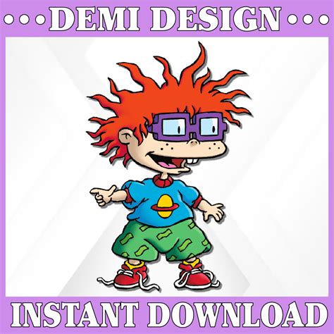 Chuckie Finster Rugrats SVG PNG Dxf Cricut Silhouette Cu Inspire