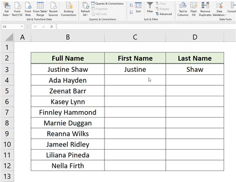 How To Split Names And Numbers In Excel Printable Templates