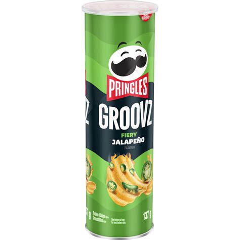 Pringles Groovz Fiery Jalapeño Flavour Potato Chips Smartlabel