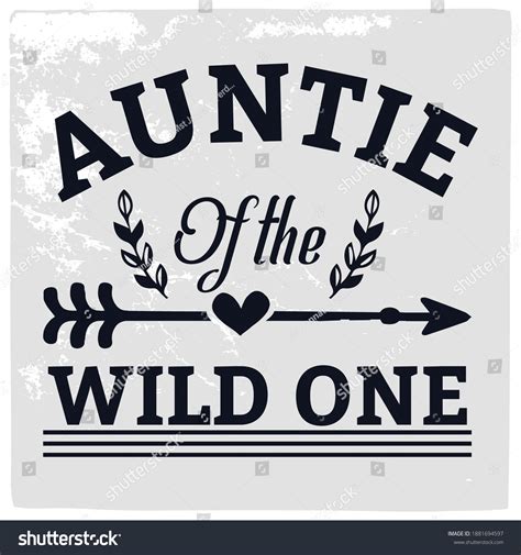 Aunt Tshirt Design Hand Lettering Illustration Stock Vector Royalty Free 1881694597