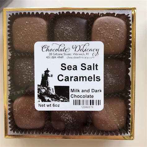 Sea Salt Caramels 9 Piece The Chocolate Delicacy