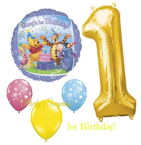 Winnie The Pooh Balloons Jumbo Balloon Package Birthday Mylar Etsy