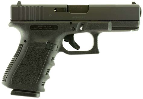Glock Ui1950201 G19 Compact 9mm Luger 401 101 Black Black Polymer