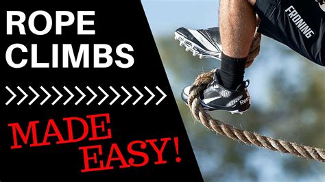 Rope Climb Technique How To Wrap Your Feet Youtube